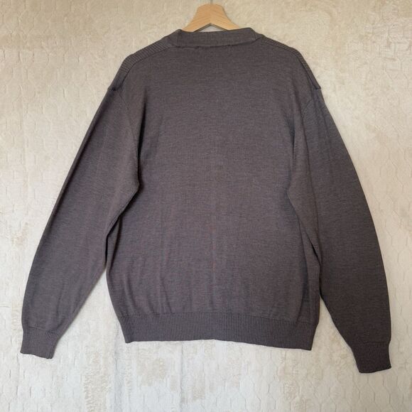 NWT Oscar De La Renta‎ 2012 Button Up Cardigan Sweater Brown Sz L - Picture 3 of 16